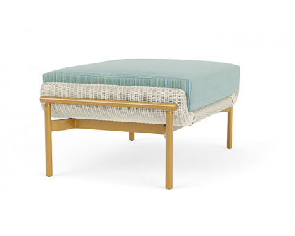 Lloyd Flanders™ Solstice Ottoman  - Ivory, Metallic Gold