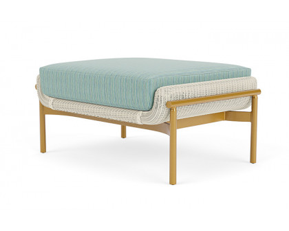 Lloyd Flanders™ Solstice Ottoman  - Ivory, Metallic Gold