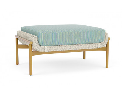 Lloyd Flanders™ Solstice Ottoman  - Ivory, Metallic Gold