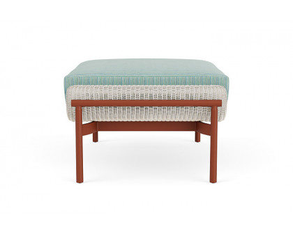 Lloyd Flanders™ Solstice Ottoman  - Antique White, Terracotta