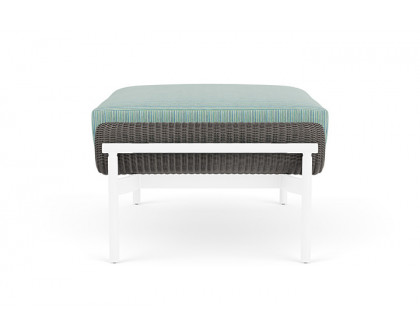 Lloyd Flanders™ Solstice Ottoman  - Pewter, White