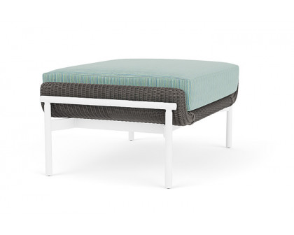 Lloyd Flanders™ Solstice Ottoman  - Pewter, Matte White