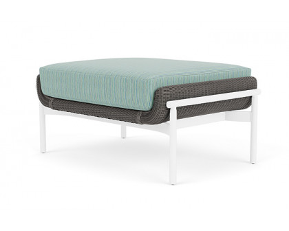 Lloyd Flanders™ Solstice Ottoman  - Pewter, Matte White