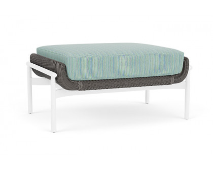 Lloyd Flanders™ Solstice Ottoman  - Pewter, Matte White