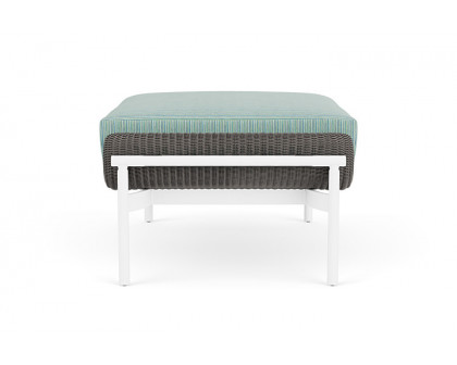 Lloyd Flanders™ Solstice Ottoman  - Pewter, Matte White