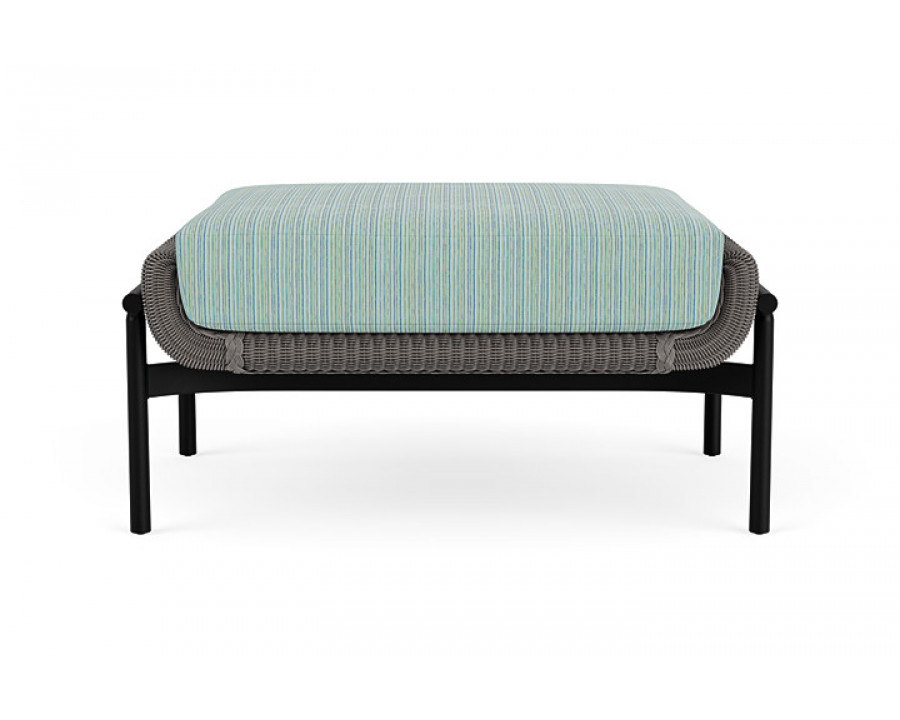 Lloyd Flanders™ Solstice Ottoman  - Pewter, Ebony