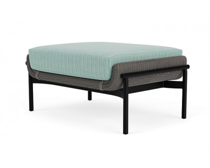 Lloyd Flanders™ Solstice Ottoman  - Pewter, Ebony