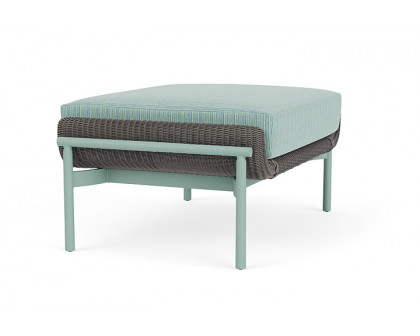 Lloyd Flanders™ Solstice Ottoman  - Pewter, Sea Glass