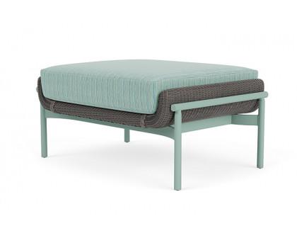 Lloyd Flanders™ Solstice Ottoman  - Pewter, Sea Glass