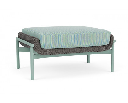 Lloyd Flanders™ Solstice Ottoman  - Pewter, Sea Glass