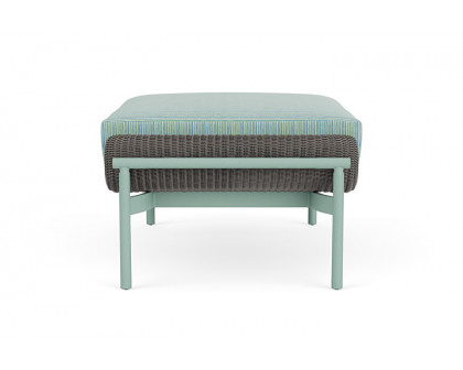 Lloyd Flanders™ Solstice Ottoman  - Pewter, Sea Glass