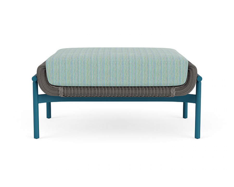 Lloyd Flanders™ Solstice Ottoman  - Pewter, Peacock