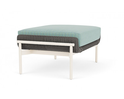 Lloyd Flanders™ Solstice Ottoman  - Pewter, Ivory