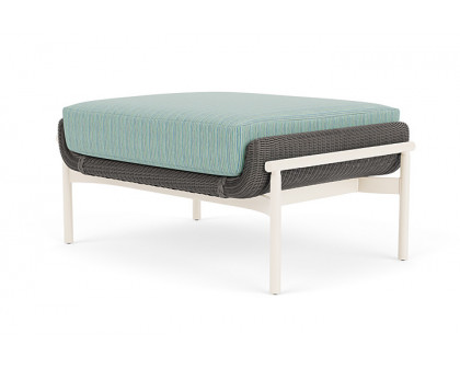 Lloyd Flanders™ Solstice Ottoman  - Pewter, Ivory