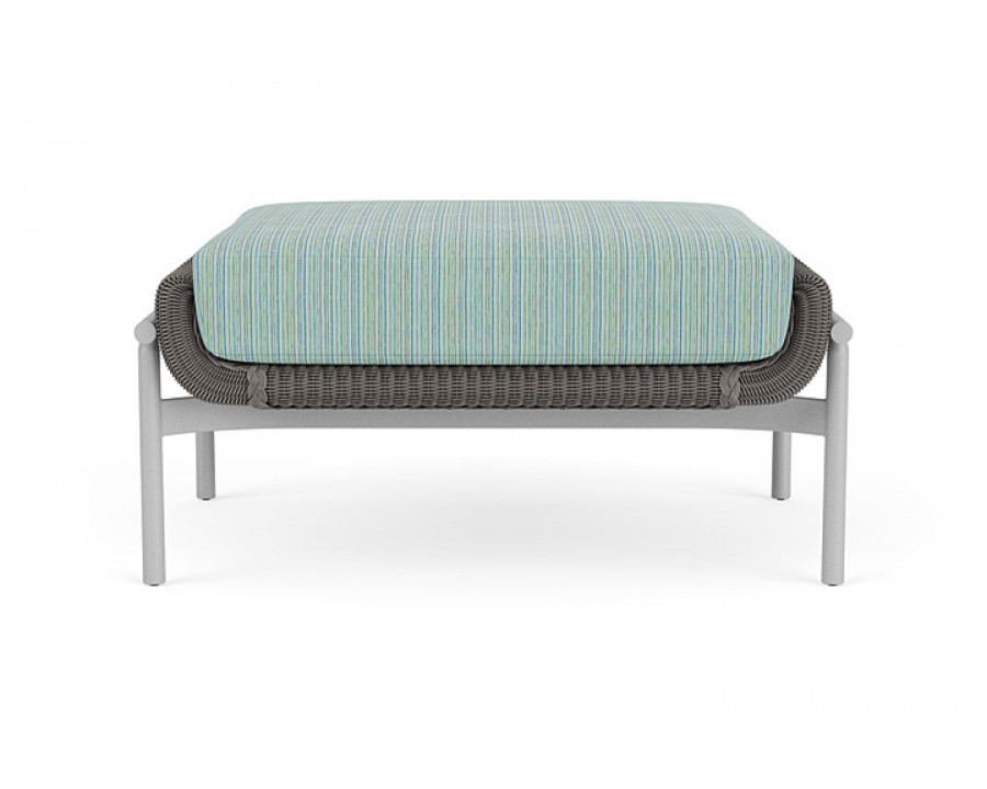 Lloyd Flanders™ Solstice Ottoman  - Pewter, Metallic Silver