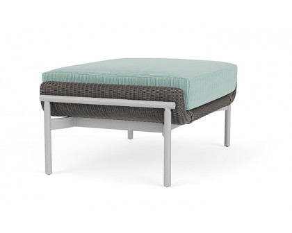 Lloyd Flanders™ Solstice Ottoman  - Pewter, Metallic Silver