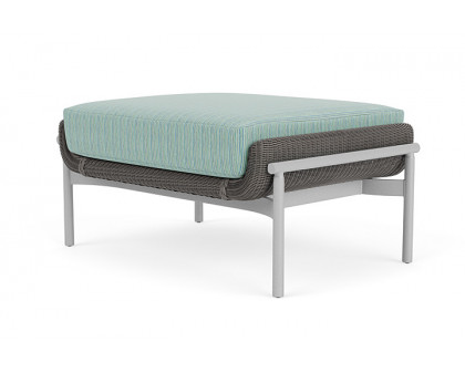 Lloyd Flanders™ Solstice Ottoman  - Pewter, Metallic Silver