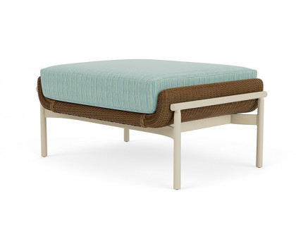 Lloyd Flanders™ Solstice Ottoman  - Hickory, Linen