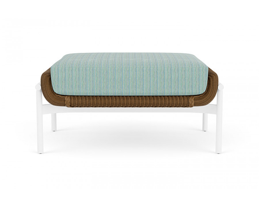 Lloyd Flanders™ Solstice Ottoman  - Hickory, Matte White