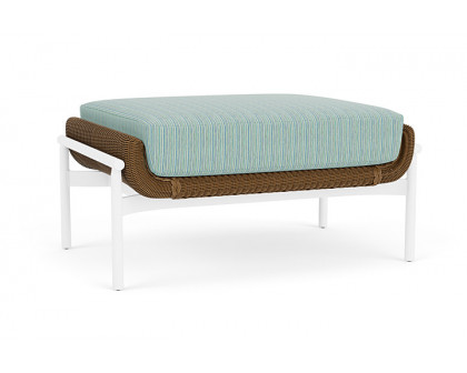 Lloyd Flanders™ Solstice Ottoman  - Hickory, Matte White