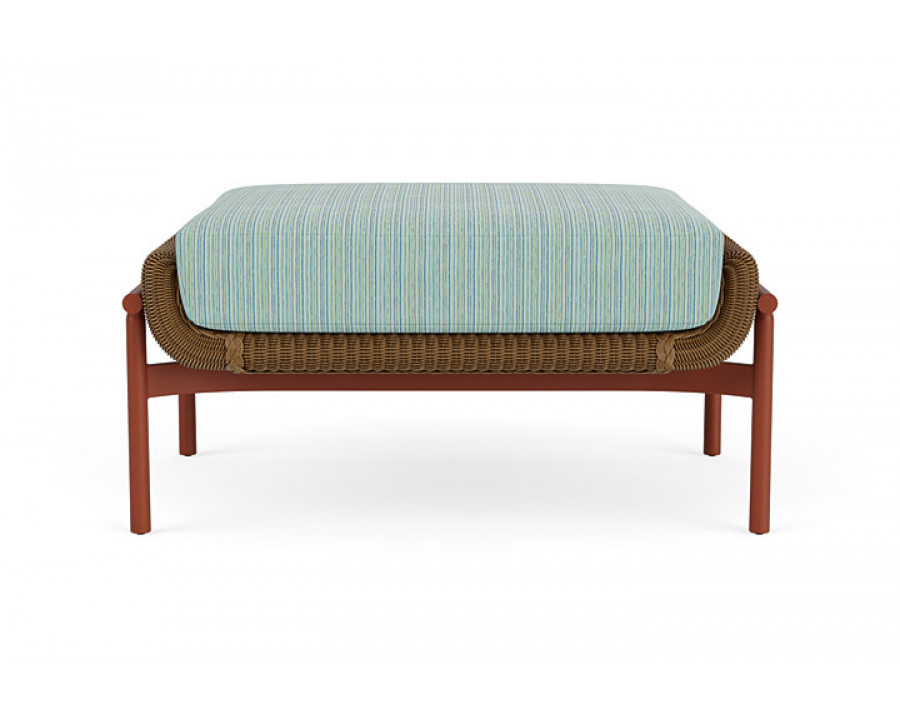 Lloyd Flanders™ Solstice Ottoman  - Hickory, Terracotta