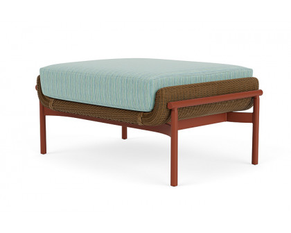 Lloyd Flanders™ Solstice Ottoman  - Hickory, Terracotta