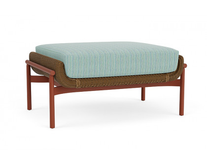 Lloyd Flanders™ Solstice Ottoman  - Hickory, Terracotta