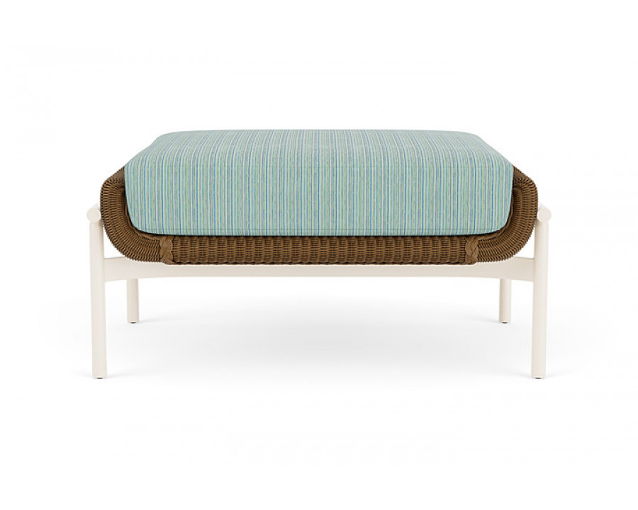 Lloyd Flanders™ Solstice Ottoman  - Hickory, Ivory