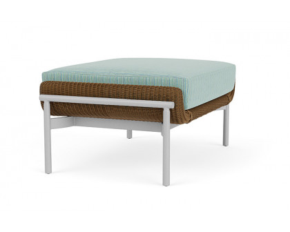 Lloyd Flanders™ Solstice Ottoman  - Hickory, Metallic Silver