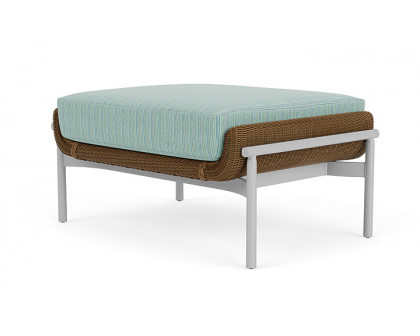 Lloyd Flanders™ Solstice Ottoman  - Hickory, Metallic Silver