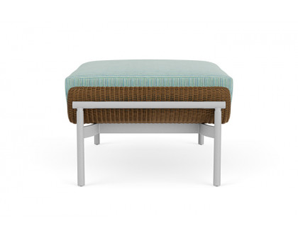 Lloyd Flanders™ Solstice Ottoman  - Hickory, Metallic Silver