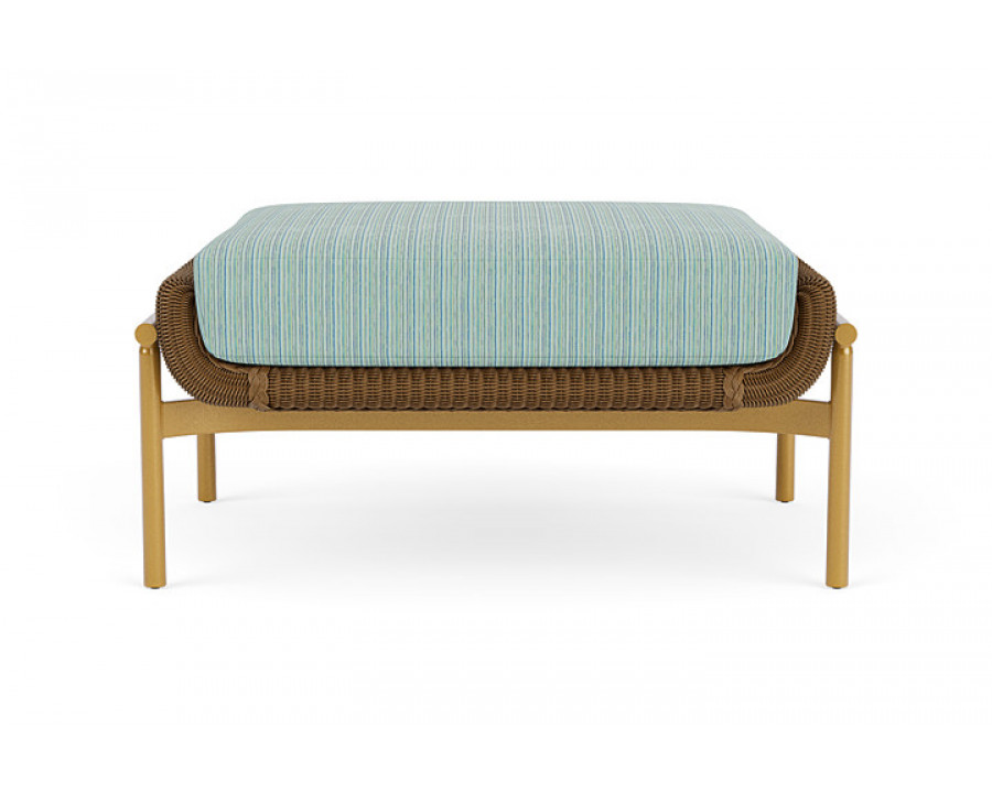 Lloyd Flanders™ Solstice Ottoman  - Hickory, Metallic Gold