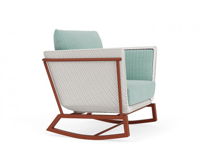 Lloyd Flanders™ Solstice Lounge Rocker - White, Terracotta