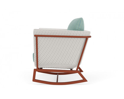 Lloyd Flanders™ Solstice Lounge Rocker - White, Terracotta