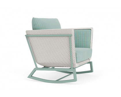 Lloyd Flanders™ Solstice Lounge Rocker - White, Sea Glass