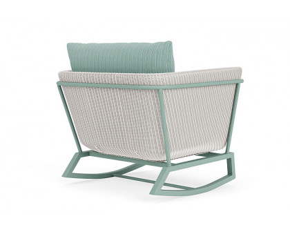 Lloyd Flanders™ Solstice Lounge Rocker - White, Sea Glass