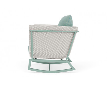 Lloyd Flanders™ Solstice Lounge Rocker - White, Sea Glass