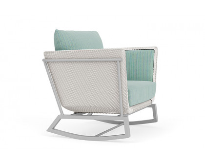 Lloyd Flanders™ Solstice Lounge Rocker - White, Metallic Silver