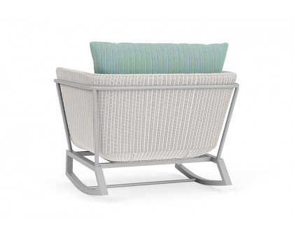 Lloyd Flanders™ Solstice Lounge Rocker - White, Metallic Silver