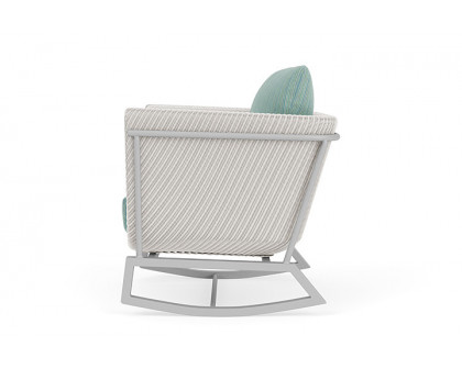 Lloyd Flanders™ Solstice Lounge Rocker - White, Metallic Silver