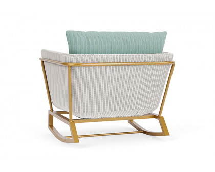 Lloyd Flanders™ Solstice Lounge Rocker - White, Metallic Gold