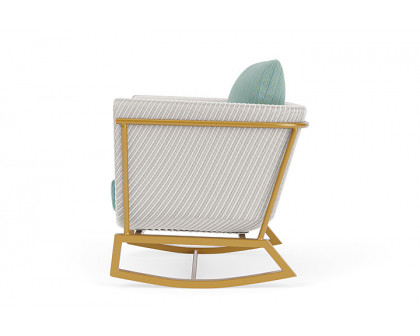 Lloyd Flanders™ Solstice Lounge Rocker - White, Metallic Gold