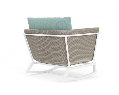 Lloyd Flanders™ Solstice Lounge Rocker - Linen, Matte White