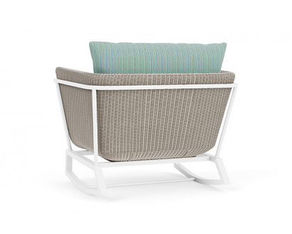 Lloyd Flanders™ Solstice Lounge Rocker - Linen, Matte White