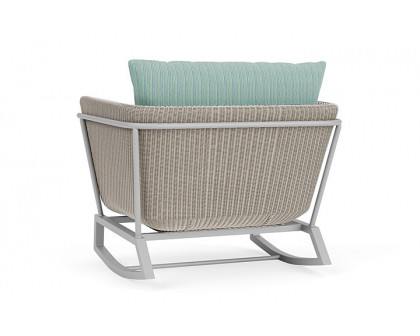 Lloyd Flanders™ Solstice Lounge Rocker - Linen, Metallic Silver