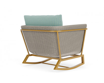 Lloyd Flanders™ Solstice Lounge Rocker - Linen, Metallic Gold