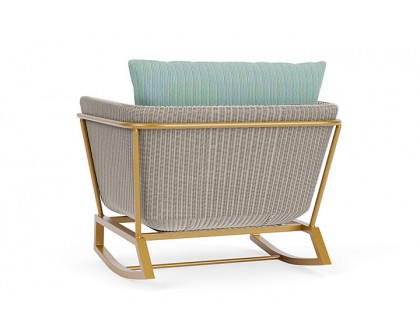 Lloyd Flanders™ Solstice Lounge Rocker - Linen, Metallic Gold