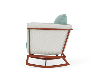 Lloyd Flanders™ Solstice Lounge Rocker - Matte White, Terracotta