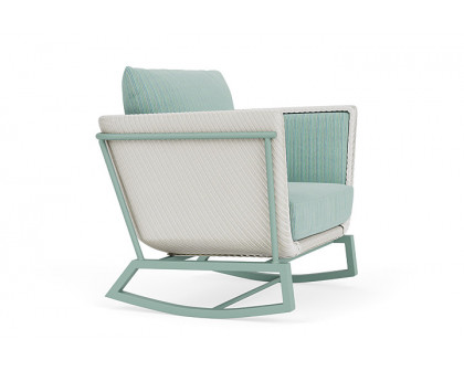 Lloyd Flanders™ Solstice Lounge Rocker - Matte White, Sea Glass