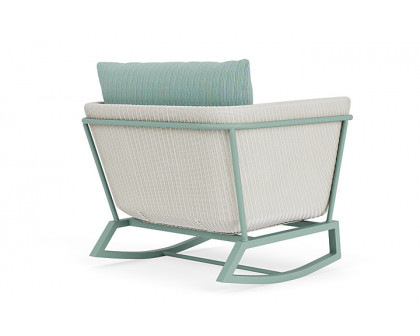 Lloyd Flanders™ Solstice Lounge Rocker - Matte White, Sea Glass